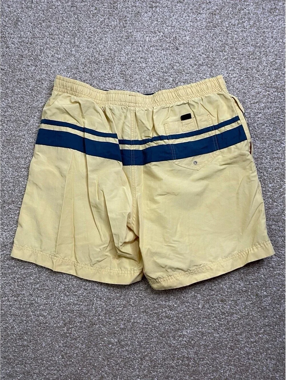 Polo Ralph Lauren Red Lined Blue Pony Swim Trunks Shorts Mens XL